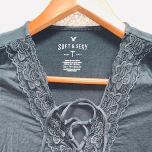 american eagle lace longsleeve